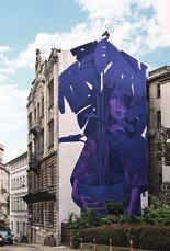 Blue Monday, 2017, mural, fot. Mateusz Gapski w czwartej edycji programu obbraz miasta #4.