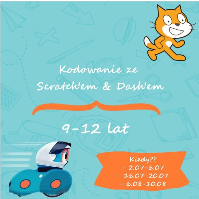 KODOWANIE SCRATCH&DASH [dzieci 9-12 lat] PROGRAMOWANIE? KODOWANIE? Będziemy potrzebować tych umiejętności w przyszłości bardziej niż nam się wydaje.