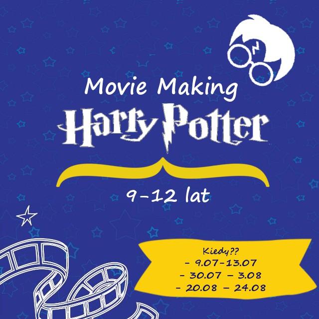 MOVIE MAKING HARRY POTTER [dzieci 9-12 lat] Dzieci krok-po-kroku poznają tajniki przygotowania i produkcji animacji poklatkowych, budują swój własny scenariusz, scenografię, animują postacie,