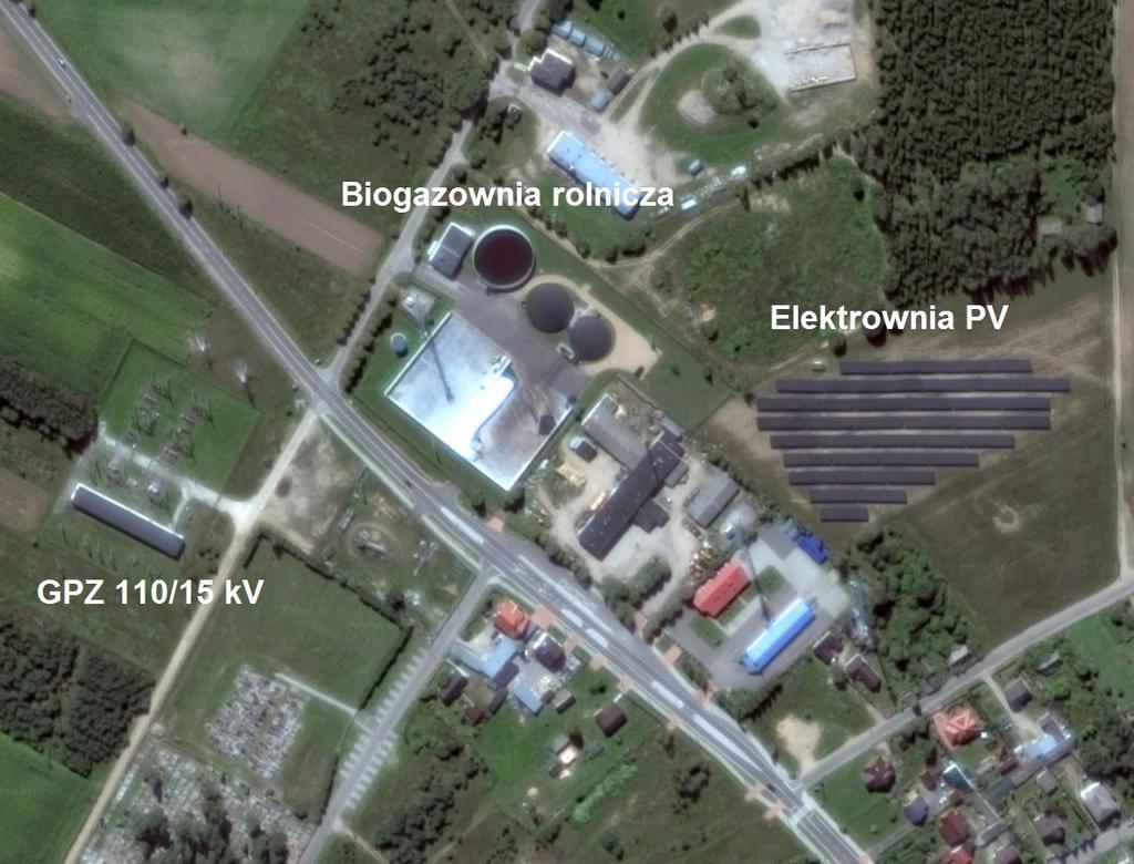 Klaster energii w Michałowie Elektrownia PV o mocy 660 kwp Biogazownia