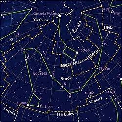 Gwiazdozbiór Smoka - Draco Nazwa roju pochodzi stąd, że ich pozorne miejsce wylotu, czyli tzw. radiant, znajduje się w gwiazdozbiorze Smoka (po łacinie: Draco).