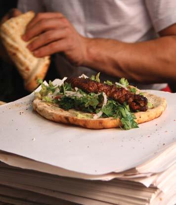 DÜRÜM Meat (100gr) + salad in Lavas bread.