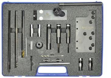 cena: 3 103,77 zł* Zastosowanie: wymiana urwanej świecy żarowej w zakresie: wyciąganie elektrody, frezowanie gwintu, wyciąganie świecy, czyszczenie gniazda świecy szczotką, regeneracja gwintu w