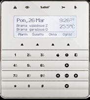 funkcje MAKRO ułatwiające sterowanie systemem alarmowym i elementami automatyki domowej (obsługiwane tylko przez centrale INTEGRA i INTEGRA Plus) diody LED informujące o bieżącym stanie systemu