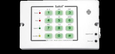 SYSTEMY SYGNALIZACJI WŁAMANIA I NAPADU Komunikacja i powiadamianie POWIADAMIANIE TELEFONICZNE DT-1 Dialer telefoniczny komunikator telefoniczny dla central alarmowych niewyposażonych w dialery