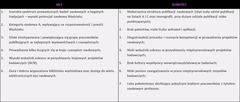 2 Analiza SWOT