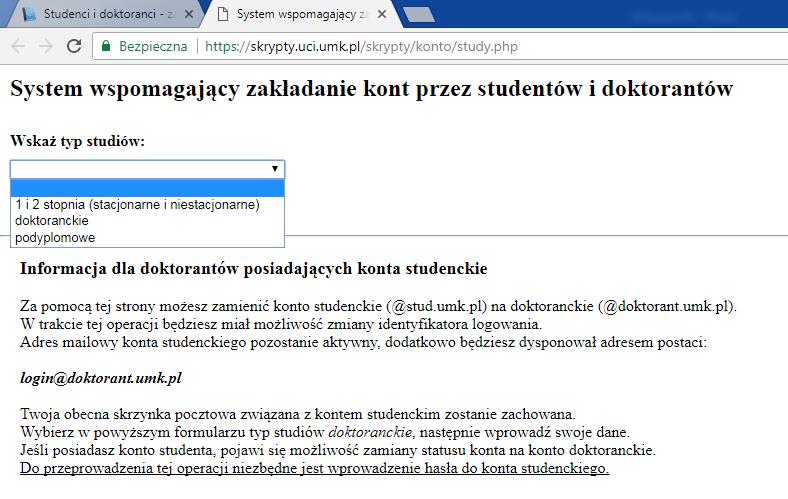 Wypełniamy formularz danymi