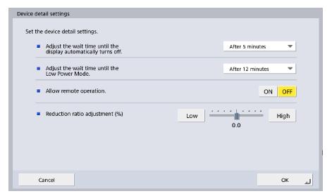 parametr Allow remote operation