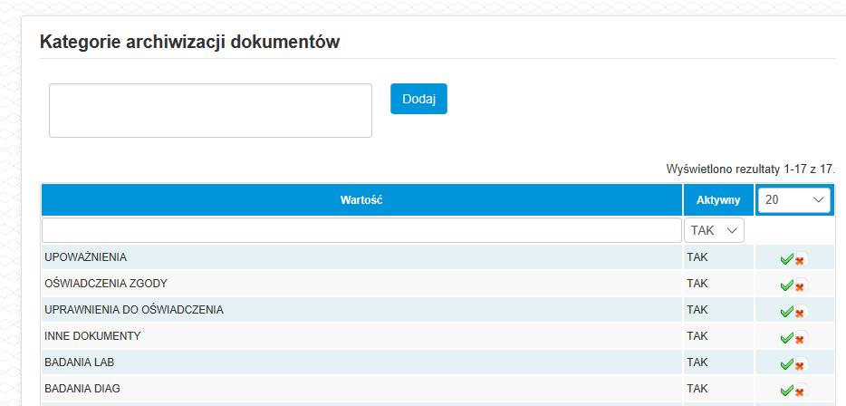 6.8 Konfiguracja urządzeń Sekcja ta umożliwia konfigurację i