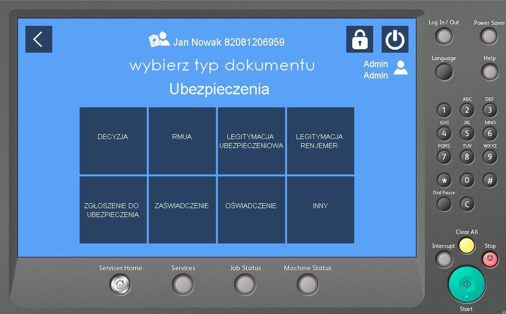 d) Należy wybrać typ
