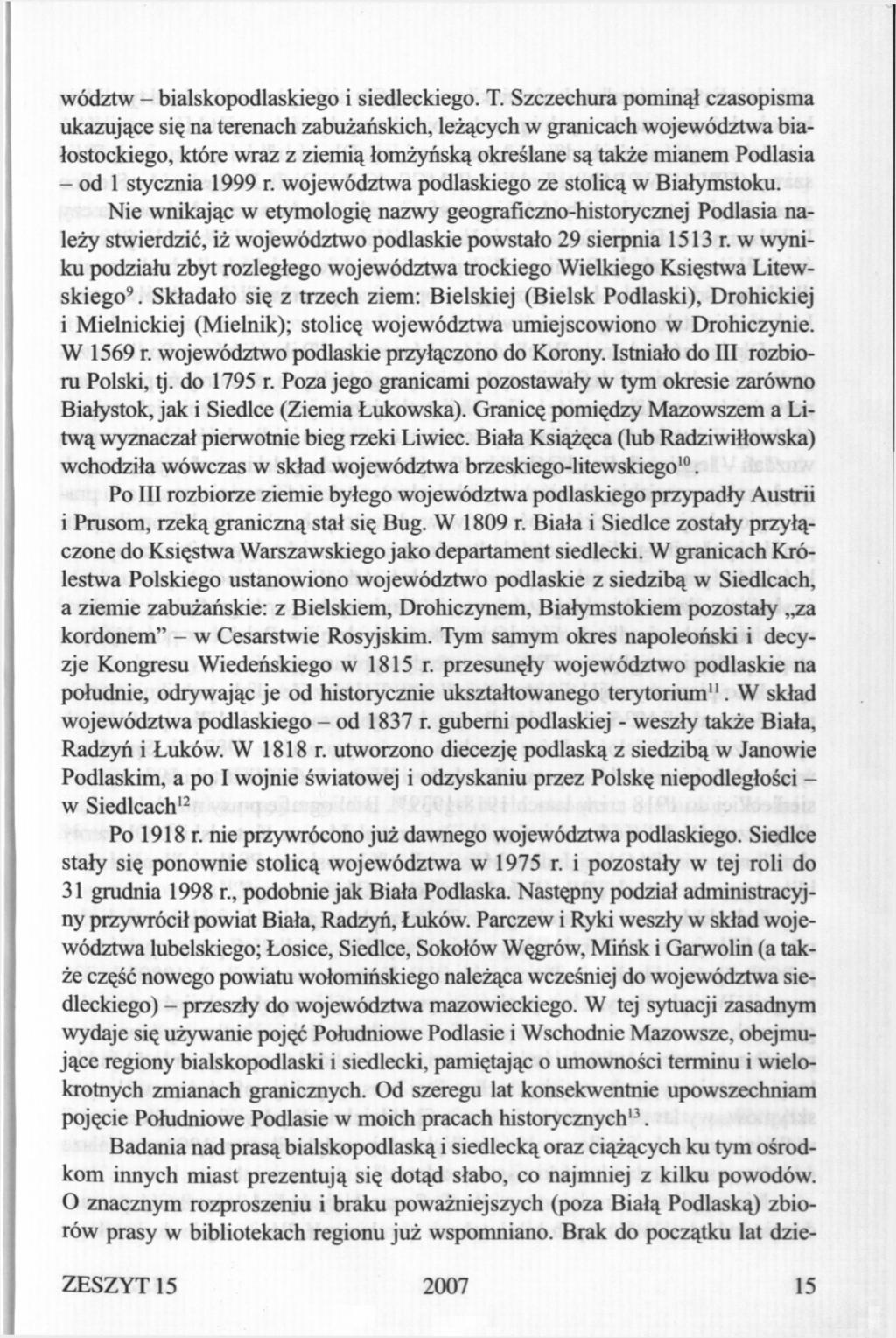 wództw - bialskopodlaskiego i siedleckiego. T.