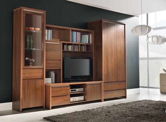 Iness Grześ 1216,- 1099,- 902,- 769,- 811,- 729,- szer./gł./wys. 2110/500/2000 Kolor: teak / samoa teak.