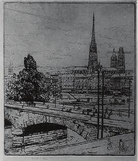 Olej, płyta pilśniowa, 28,8 x 20,2 cm KAT. PA-3129 10. JANICKI B. Pejzaż wiejski, XX w.
