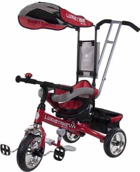 canopy parent handle with steering safety belts TRÓJKOŁOWCE TRICYCLES XG889/CZ XG889/N XG889/Z XG889/R 8m+