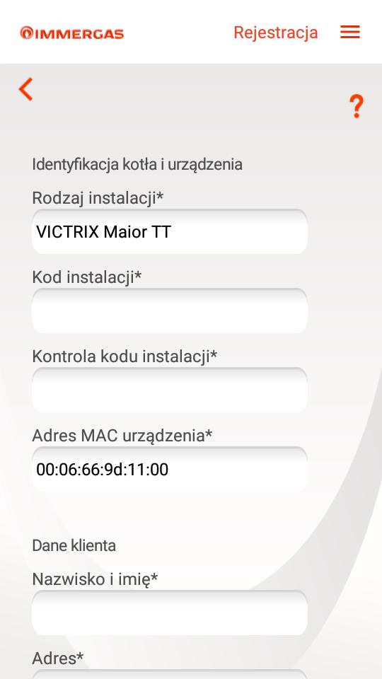 Identyfikacja kotła 1.