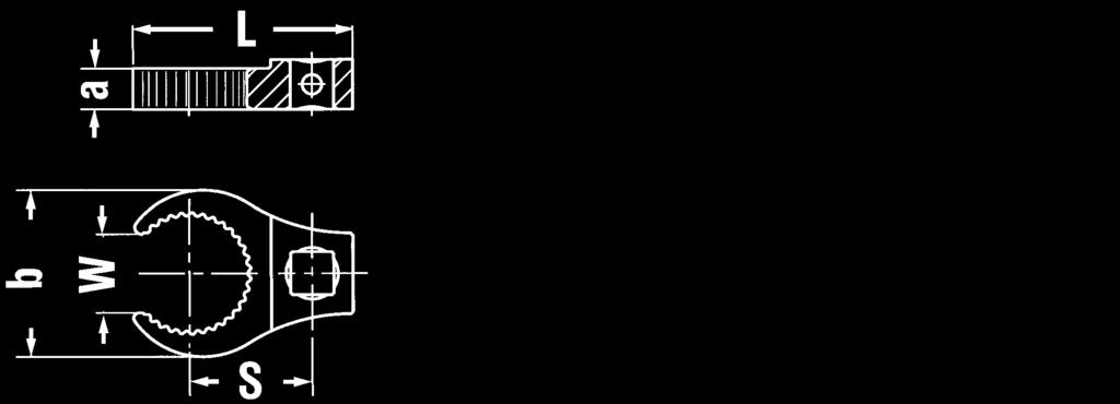 strona 8), stal stopowa chromowa, chromowane A a L b a S W Kod mm " mm mm mm mm mm g S 0 9 00 08 8 /4 2,8 2,7 8 2, 6, 4,0 0 9 00 09 9 /4 28,5 8,2,5 4 6,7 2 4,90 0 9 00 0 0 ) /4 28,4 8,2,5 4 7, 6 0,0