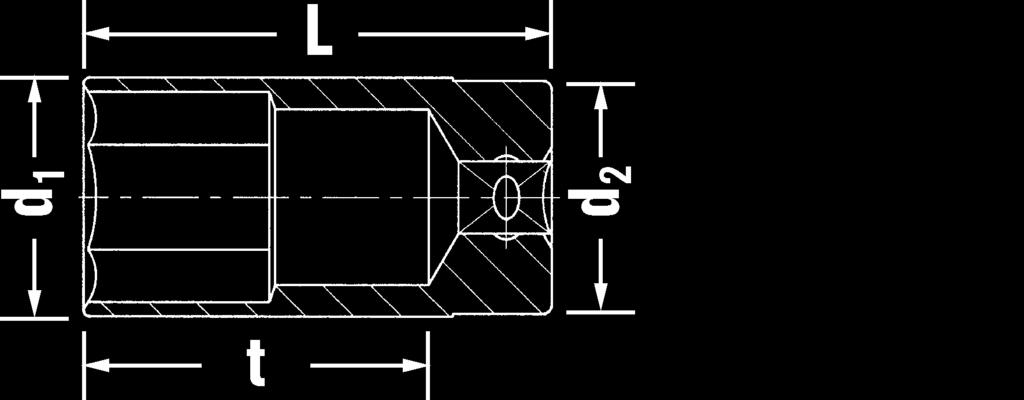 d 2 d L t t 2 Kod mm/" mm mm mm mm mm mm g S 0 24 00 7 7 24 2,7 6 8 5 64, 57 0 7,60 0 24 00 9 9 26,2 25 8 8 5 66,7 90 0 7,60 0 24 02 08 20,8-