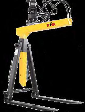 Hyva Widły dźwigowe z hydraulicznym wyważeniem masowym i bezstopniową regulacją ustawienia wideł Hyva : H 401H / H 401HT 1200-2400 (A) maksymalnie maximal ausgefahren przedłużony teleskopowa