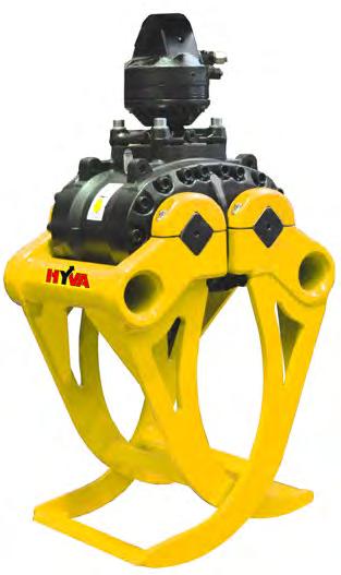 Hyva Chwytaki do drewna z HPXdrive do pracy w trudnych warunkach Hyva : H 632HPX-HD 790 520 220 170 450 550 1290 B Chwytak H 632HPX-HD z napędem HPXdrive Heavy Duty nadaje się do przeładunku