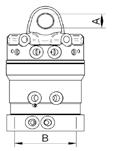 (kg) H 06 F140-40 6000 140 84 x 40 1000 8500 34 32 MPa (320 bar) 25-75 l/min Przyłącza wejścia instalacji hydraulicznej: G 1/2 Przyłącza wyjścia instalacji hydraulicznej: M 18