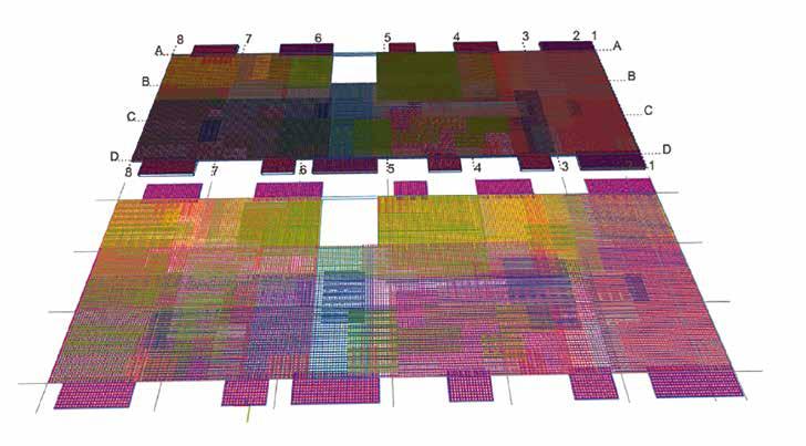 Projekt 2D został zastąpiony modelem 3D wykonanym w programie Tekla Structures eksportowanym do formatu IFC.