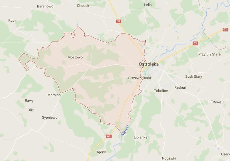 Poniżej przedstawiono w formie graficznej położenie Gminy Olszewo-Borki. Rysunek 1. Położenie Gminy Olszewo-Borki. Źródło: www.google.pl 2.