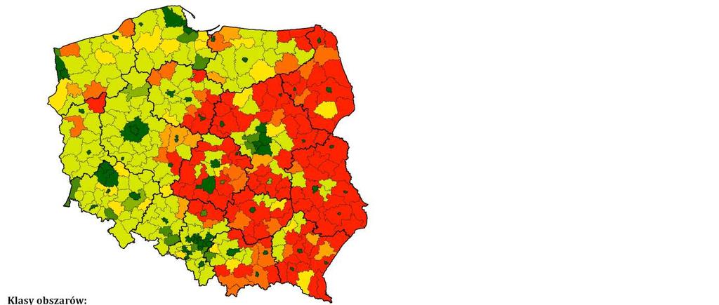 rozkład obszarów wzrostu i obszarów stagnacji gospodarczej H3: Rozkład przestrzenny obszarów wzrostu i obszarów stagnacji gospodarczej zmienia się w czasie. SEMINARIUM 8.01.2015 r.