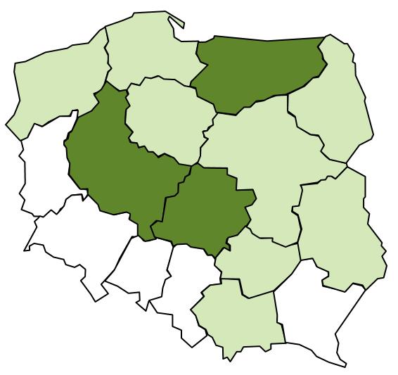 Produkcja nasienna traw w Polsce (2016/2017) [t] Źródło: Opracowanie własne na podstawie danych OMS, PIORIN, 2016/2017 Lp. Województwo Produkcja [t] 1. Wielkopolskie 3544 2.