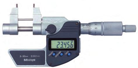 Mikrometr wewnętrzny szczękowy Digimatic Funkcje Seria 345 Auto wyłączanie (po 20 min.