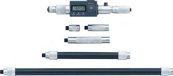 Średnicówki dwupunktowe Digimatic z przedłużaczami Funkcje Seria 339 ZERO / ABS przełączane Auto wyłączanie (po 20 min.