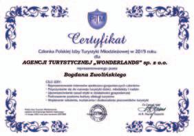 net, Nadwiślańska Agencja Turystyczna, BUT, NaturaTour, Index, Róża Wiatrów, Jaworzyna Tour oraz ich agenci.