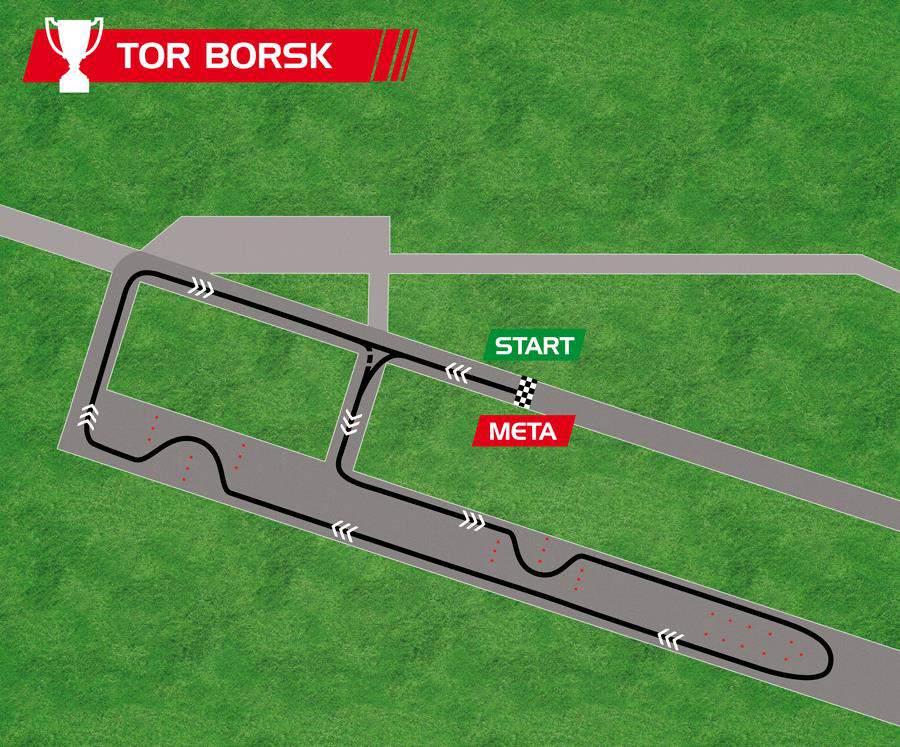 Tor Borsk Stworzony na płycie zamkniętego lotniska znajdującego się na terenie Osady Borsk.