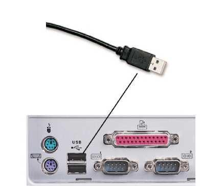 4. Instalacja czytnika w komputerze 4.1. Podłączenie czytnika do komputera Proszę podłączyc ćzytnik e-id cyberjack RFID comfort (PL) do wolnego portu USB komputera. Rys.
