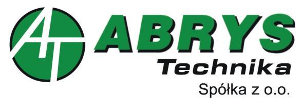 60-401 POZNAŃ, ul. Wiślana 46 tel. 0-61 8433485, tel./fax. 8430630 BIURO PROJEKTOWE e-mail: projekty@abrys-technika.