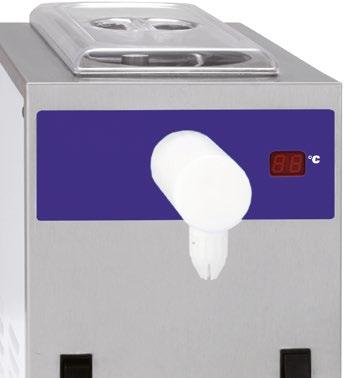 Profesjonalne Urządzenia Gastronomiczne Wyposażenie kawiarni Maszyny do bitej śmietany Model MCV/2 MCV/5 Wymiary zewnętrzne 250x410x400 280x440x400 Moc [kw] 0,3 0,4 Zasilanie [V] 230 230 Pojemność