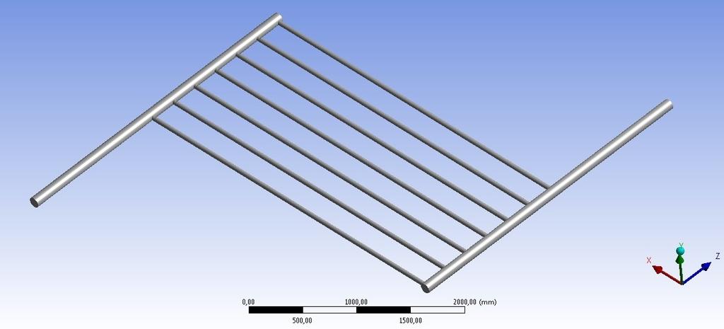 4. Analiza numeryczna (CFD) 4.1. Budowa i walidacja modelu 4.1.1. Geometria wymiennika Geometrię gruntowych wymienników ciepła zamodelowano przy wykorzystaniu modułu Design Modeler programu Ansys 14.