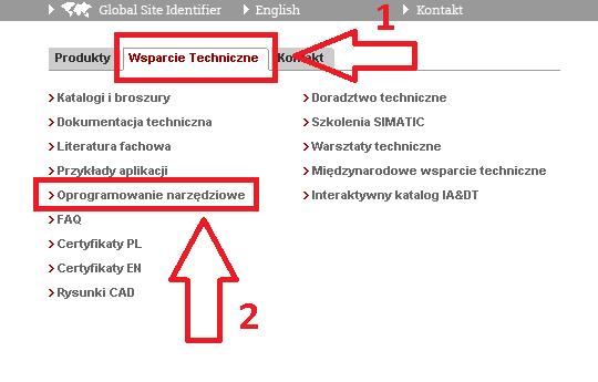 na stronie: Należy wejść na zakładkę Wsparcie techniczne a następnie