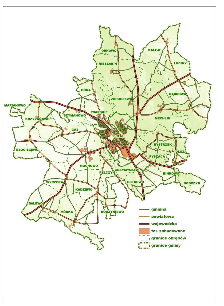 70 Raport o stanie gminy Śrem 2014-2018 16. Transport i komunikacja 16.