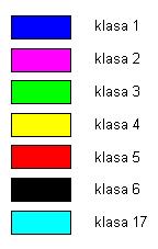 Rys. 3.7. Wykres przedstawiający zestawienie parametrów h 1, h 5 reprezentacyjnych z tab. 3.2 