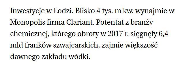Praca dyplomowa Instytut Technologii Polimerów i Barwników Clariant Polska sp.