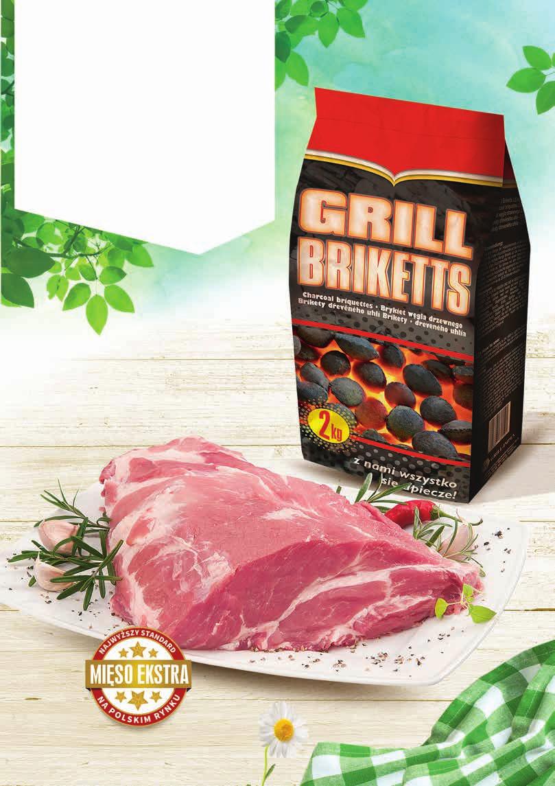 czwartek - środa od 26 kwietnia do 2 maja 4 99 Brykiet węgla drzewnego Fire&Flame 2 kg, 2,50 zł / Co