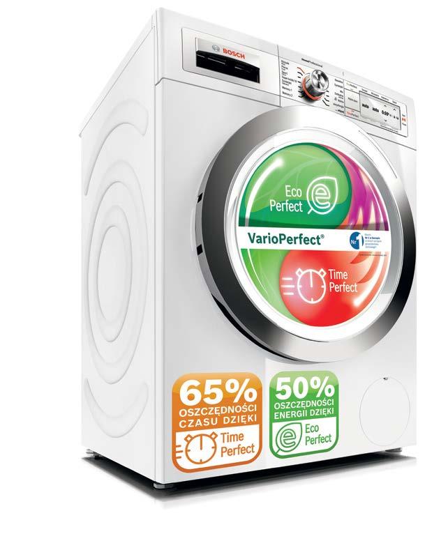 8 www.bosch-home.pl Perfekcja w Twoim rytmie. Pralki Bosch ściśle dostosowują tryb i rytm swojej pracy do potrzeb, wykorzystując najnowszą, zaawansowaną technologię sensorową.