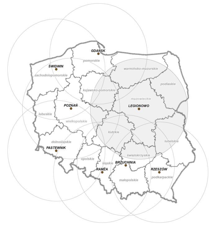 Atlas PANDa - zweryfikowane dane odpadowe Weryfikacja radarowa Radar