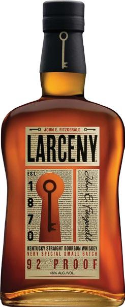 HEAVEN HILL - LARCENY LARCENY KENTUCKY STRAIGHT BOURBON SYMBOL HH 00151 KOLOR Ciemny karmel z odcieniem czerwieni. NOS Świeży chleb, toffi, wiśnie, czereśnie, nuty dębu i przypraw.