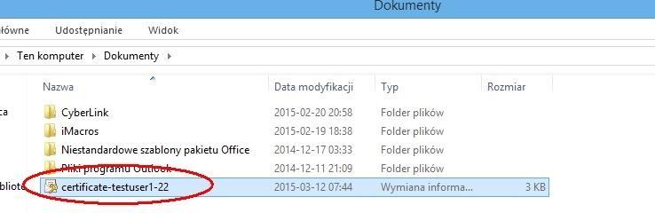 12 2.2. Chrome/Internet Explorer W odróżnieniu od przeglądarki Firefox w przypadku Chrome i Internet Explorera certyfikat