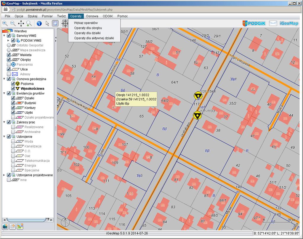 Waldemar Izdebski Technologia GEO-MAP internetowe zgłaszanie prac geodezyjnych 11 5.