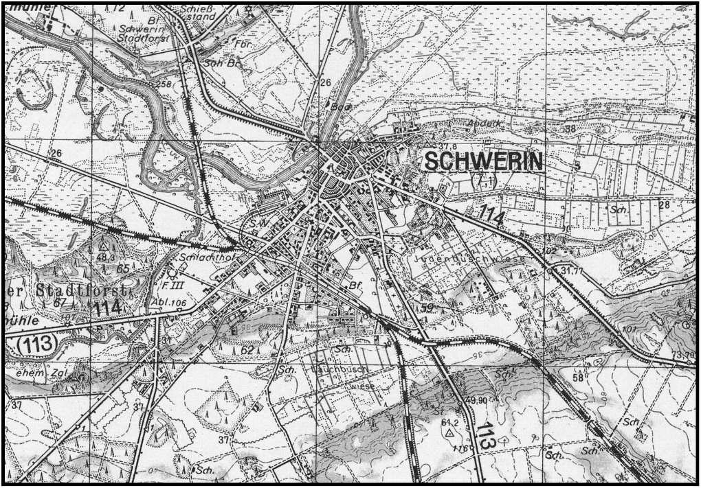 6 Skwierzyna - Schwerin an der Warthe Mapa Skwierzyny -
