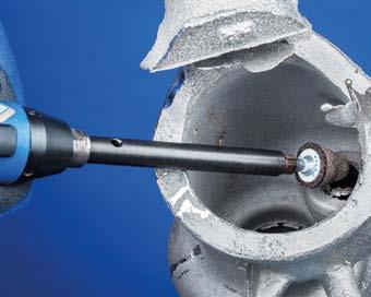 Napędy narzędzi 9 odatkowe Ściernice trzpieniowe Przedłużki wrzecion napędowych Za pomocą przedłużek wrzecion napędowych można przedłużać trzpienie ściernic trzpieniowych ø mm, 6 mm i 8 mm.
