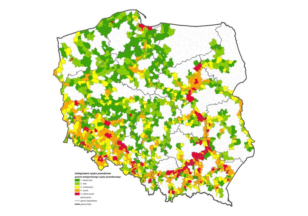 Zintegrowany poziom ryzyka powodziowego w Polsce 13