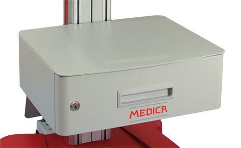 Właściwa konfiguracja gwarantuje wykonywanie badań urodynamicznych i manometrycznych na najwyższym światowym poziomie. Wózek WOK-MEDICA-V03.